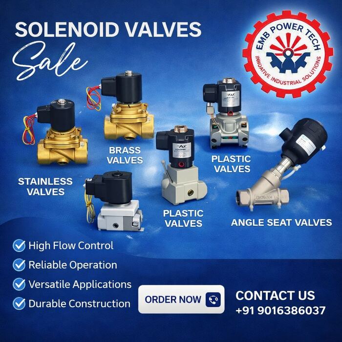 Solenoid Valves Brass SS JANATICS — EMB POWERTECH Vatva Ahmedabad